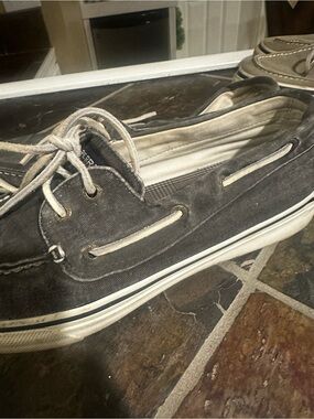 Sperry Boat Shoe - Gray Canvas Men’s Deck Shoe 11M